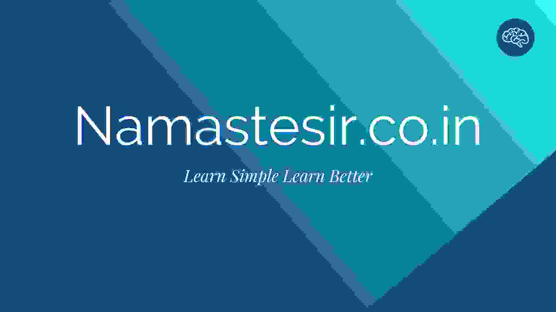Namastesir.co.in about Us Page